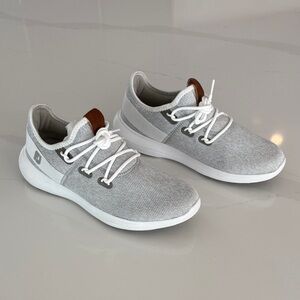 FootJoy Gray and White Women's Coastal Flex Spikeless Golf Shoe’s. Never worn.